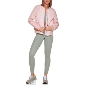 Levi’s Women’s Women’s Diamond Quilted Bomber Jacket With Front Pockets – Regular & Plus Sizes(Rose Mist)