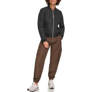 Levi’s Women’s Women’s Diamond Quilted Bomber Jacket With Front Pockets – Regular & Plus Sizes(Shade Black)
