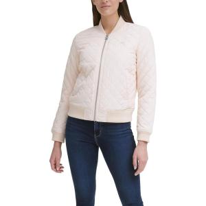 Levi’s Women’s Women’s Diamond Quilted Bomber Jacket With Front Pockets – Regular & Plus Sizes(Shell Pink)