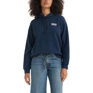 Levi’s womens Graphic Everyday Hoodie((New) Emme Patchwork Bandana Navy Blazer)