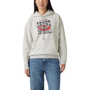 Levi’s womens Graphic Everyday Hoodie(Orbit Grey)