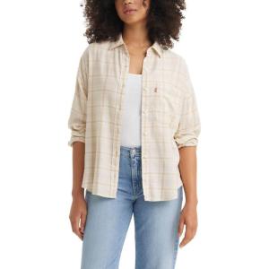 Levi’s womens Henri Flannel((New) Ecru)