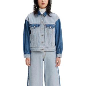 Levi’s womens Inside Out ’90s Trucker Jacket (Standard and Plus)(Feeling Fancy)