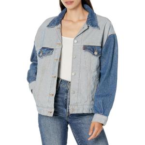 Levi’s womens Inside Out ’90s Trucker Jacket (Standard and Plus)((New) Feeling Fancy)