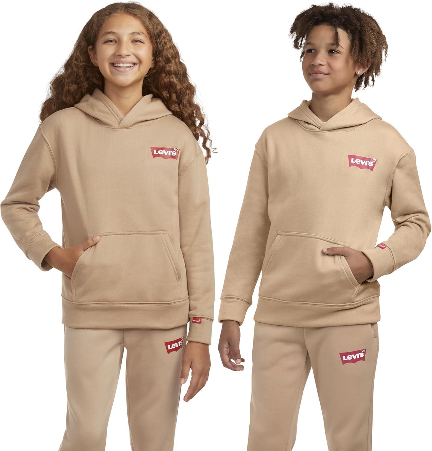 imageHurley Boys Soft Knit Graphic Pullover HoodieIced Coffee
