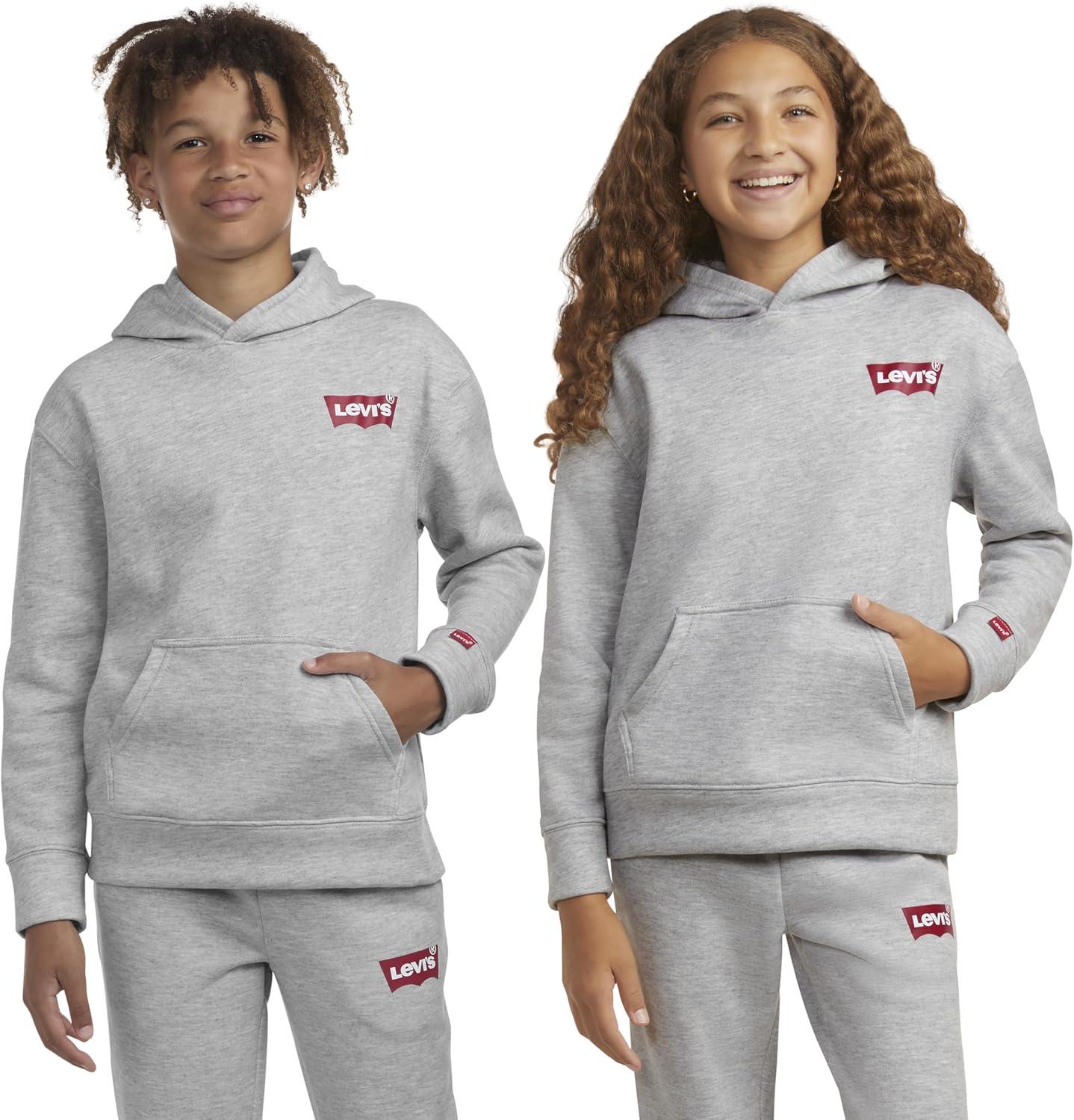 imageHurley Boys Soft Knit Graphic Pullover HoodieLight Grey Heather