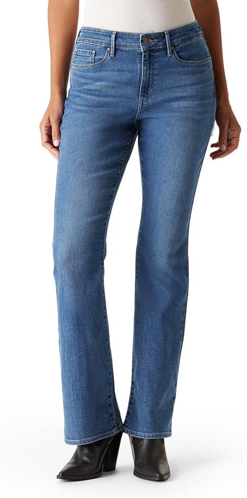 imageLevi Strauss Signature Gold Womens MidRise Bootcut Jeans Stretch Denim Also Available in PlusFaded Memory