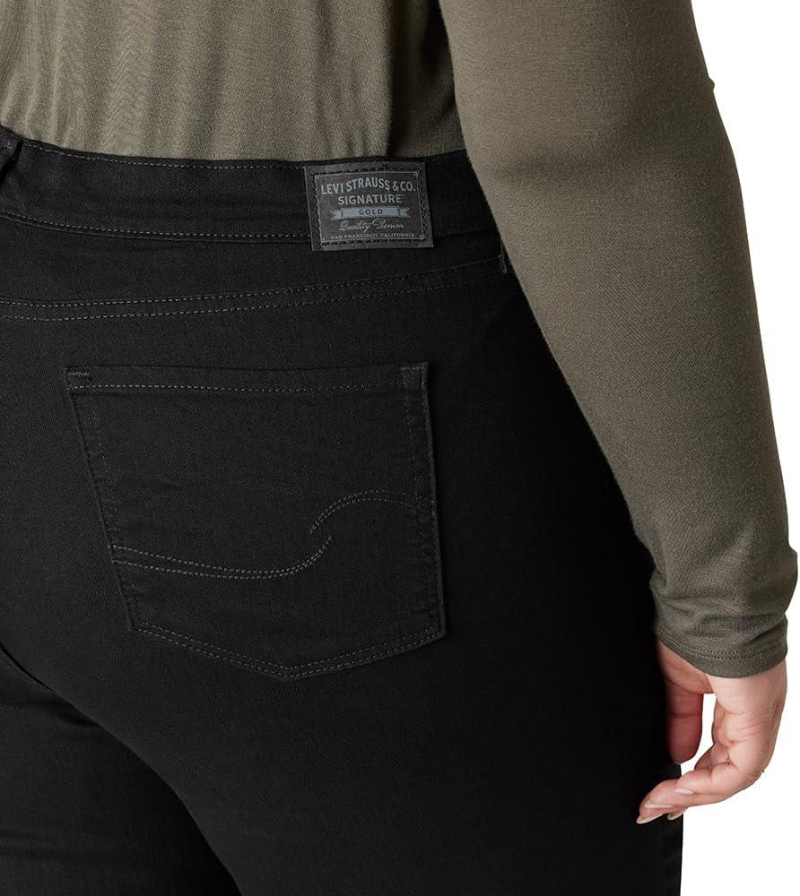 imageLevi Strauss Signature Gold Womens MidRise Bootcut Jeans Stretch Denim Also Available in PlusNew Black Opal