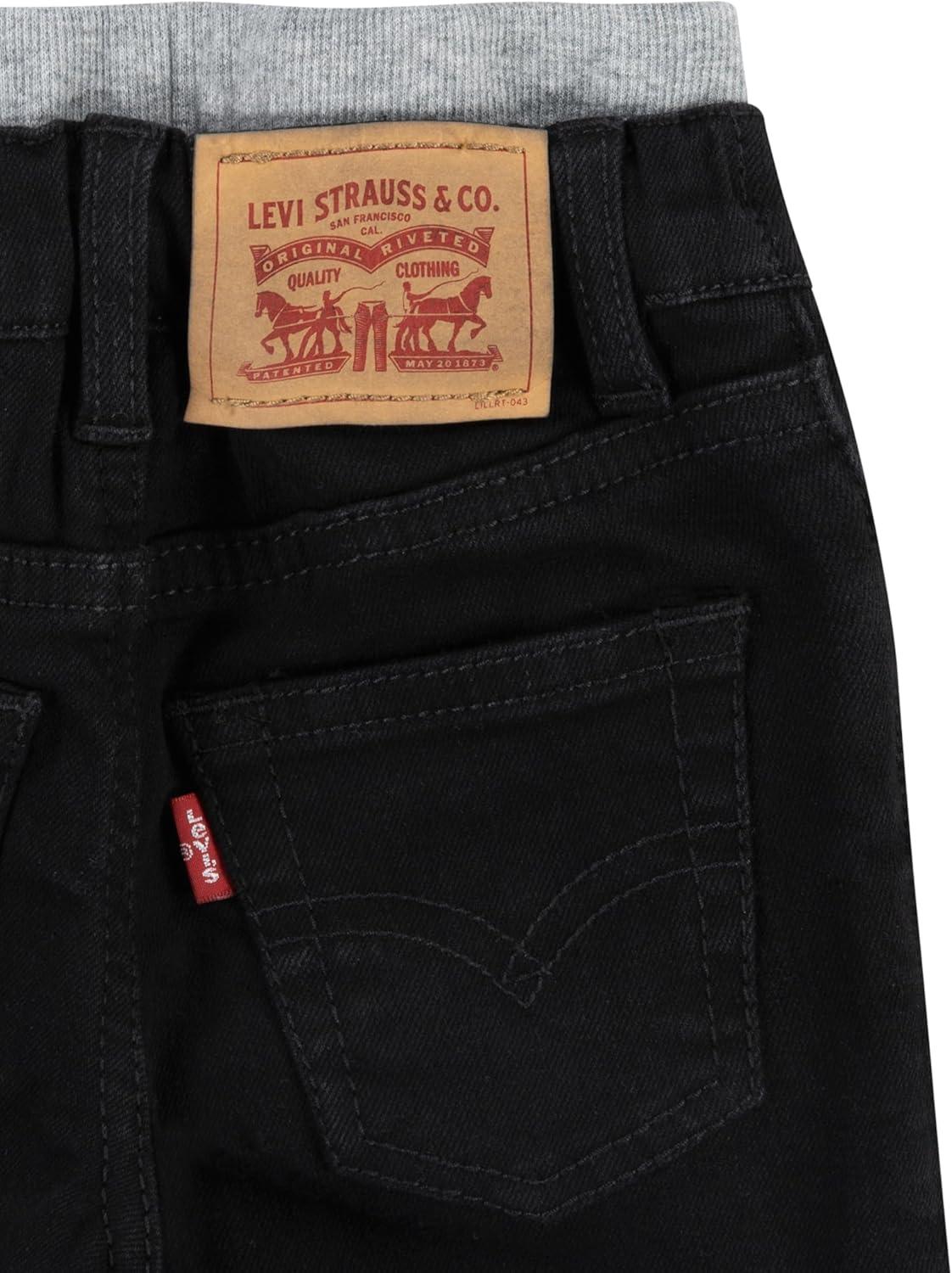 imageLevis Baby Boys amp Toddler Straight Fit JeansBlack Stretch