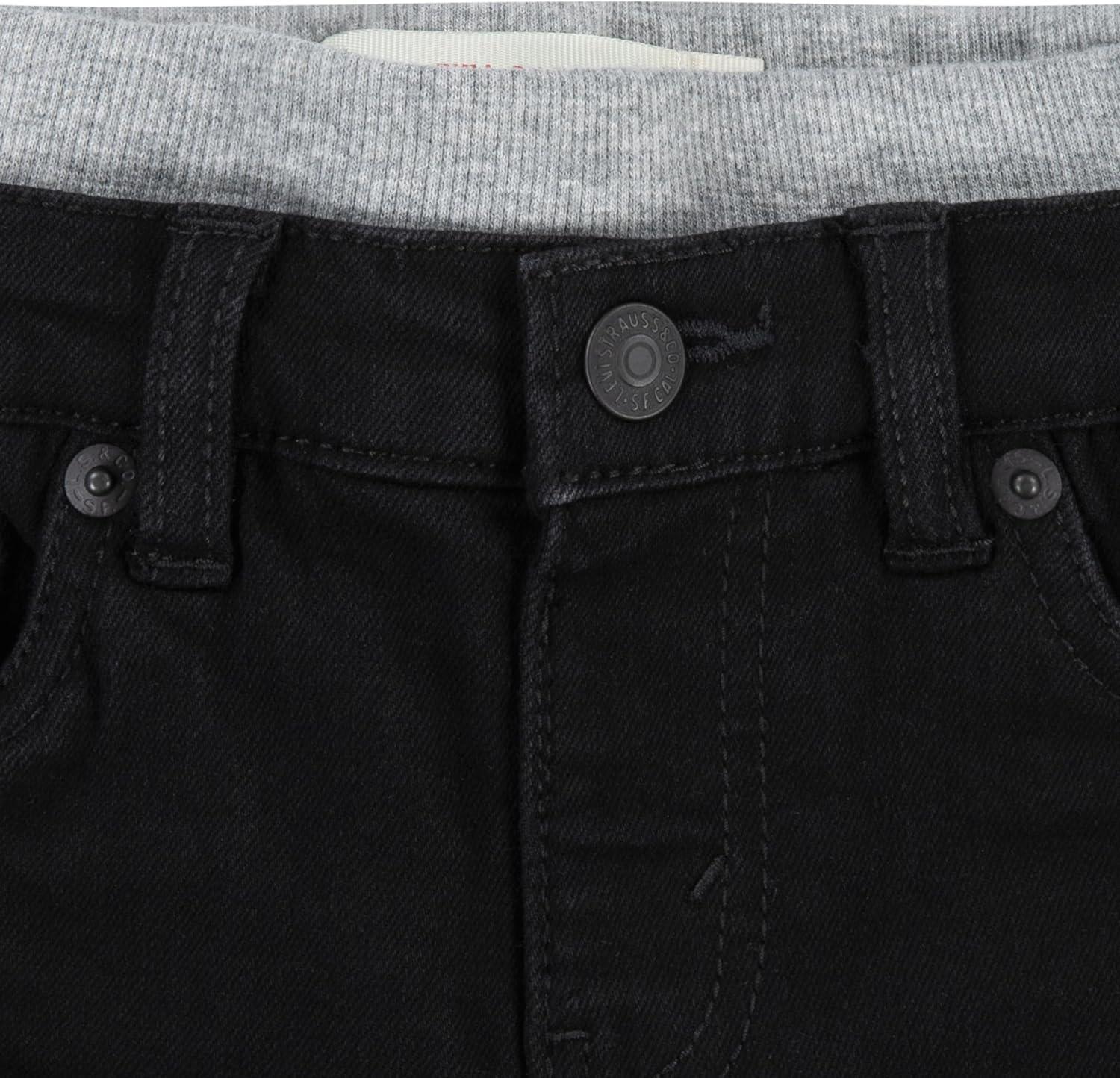 imageLevis Baby Boys amp Toddler Straight Fit JeansBlack Stretch