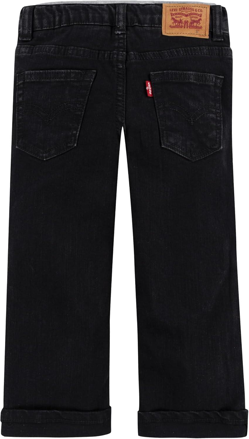 imageLevis Baby Boys amp Toddler Straight Fit JeansBlack StretchStraight