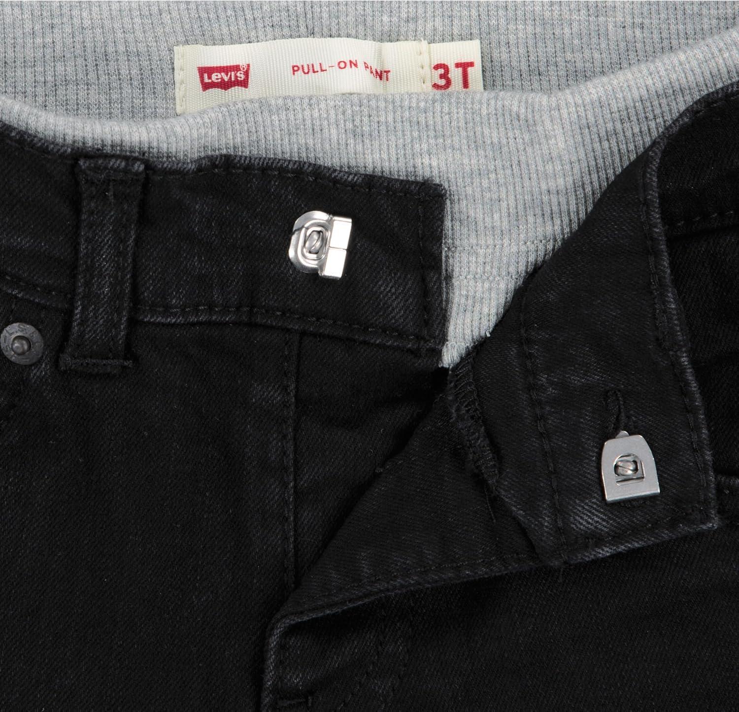 imageLevis Baby Boys amp Toddler Straight Fit JeansBlack StretchStraight