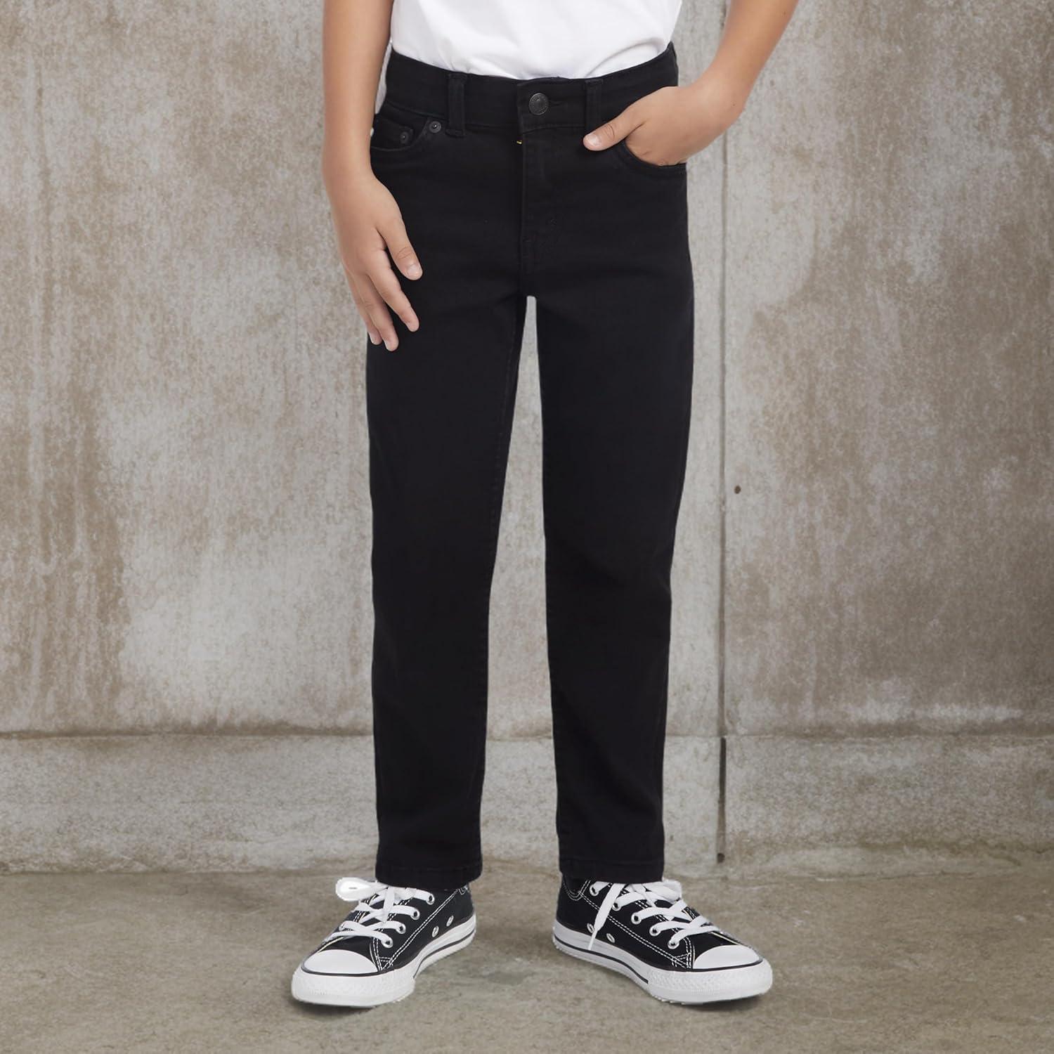 imageLevis Boys 502 Regular Taper Fit Performance JeansBlack