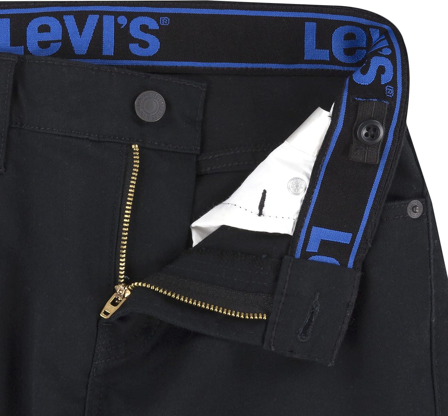 imageLevis Boys 502 Regular Taper Fit Performance JeansBlack