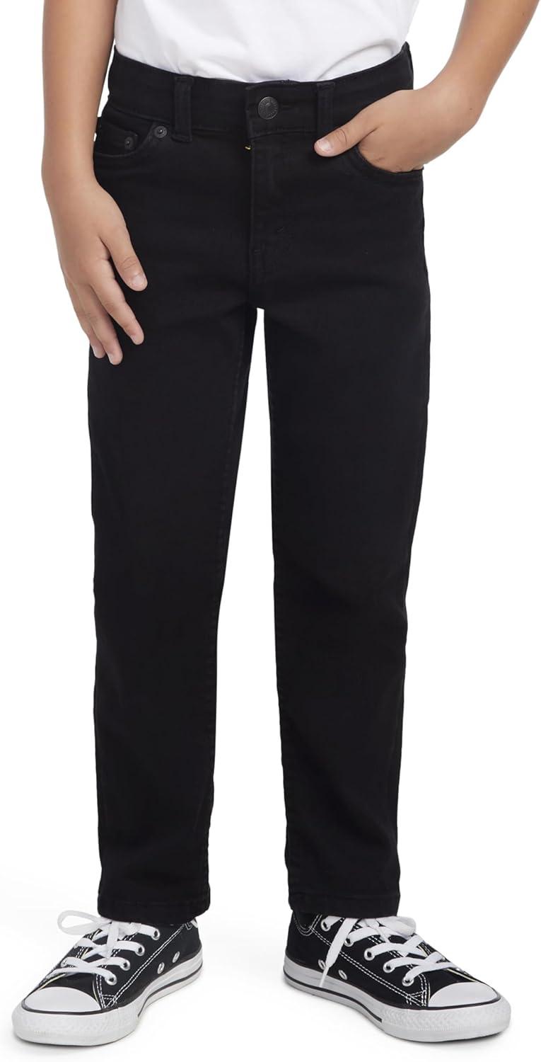 imageLevis Boys 502 Regular Taper Fit Performance JeansBlack