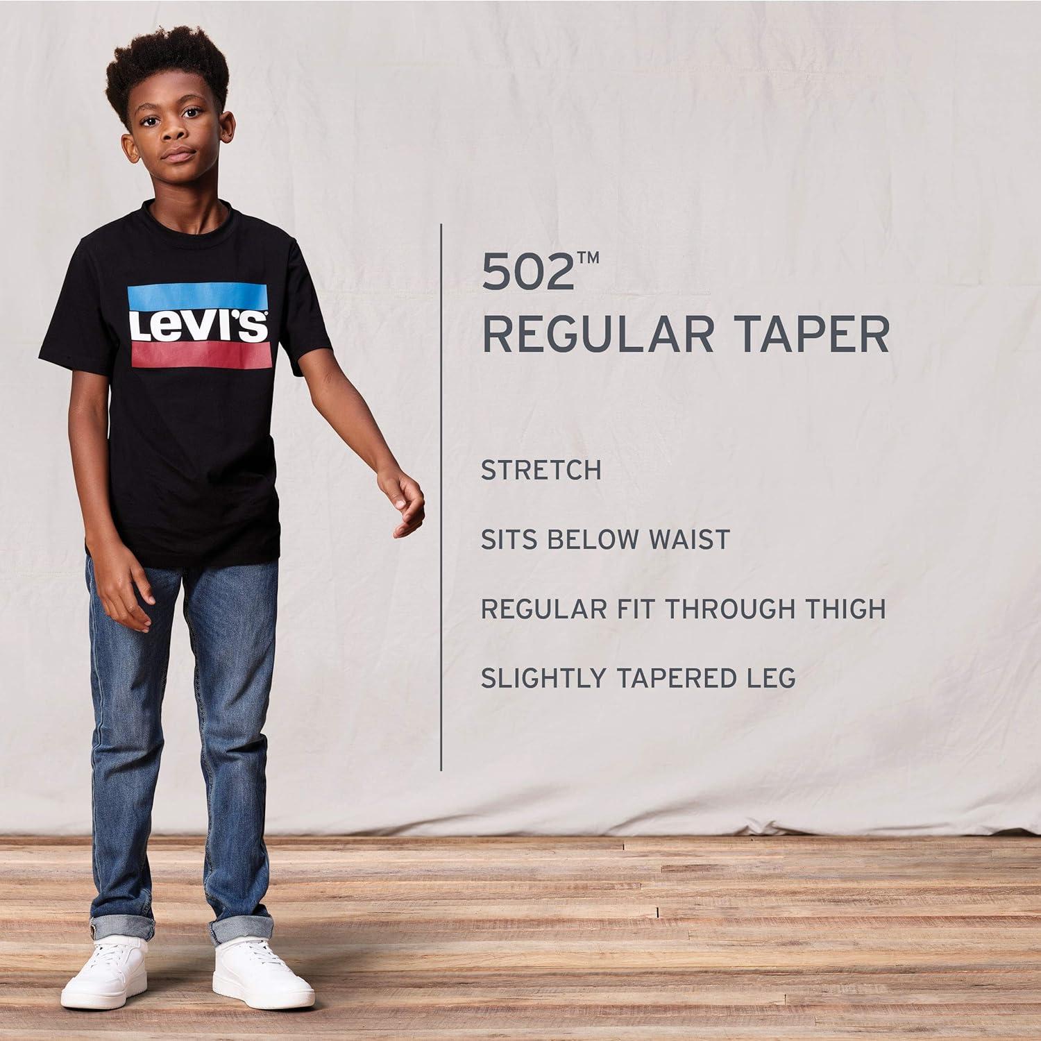 imageLevis Boys 502 Regular Taper Fit Performance JeansGood Guy
