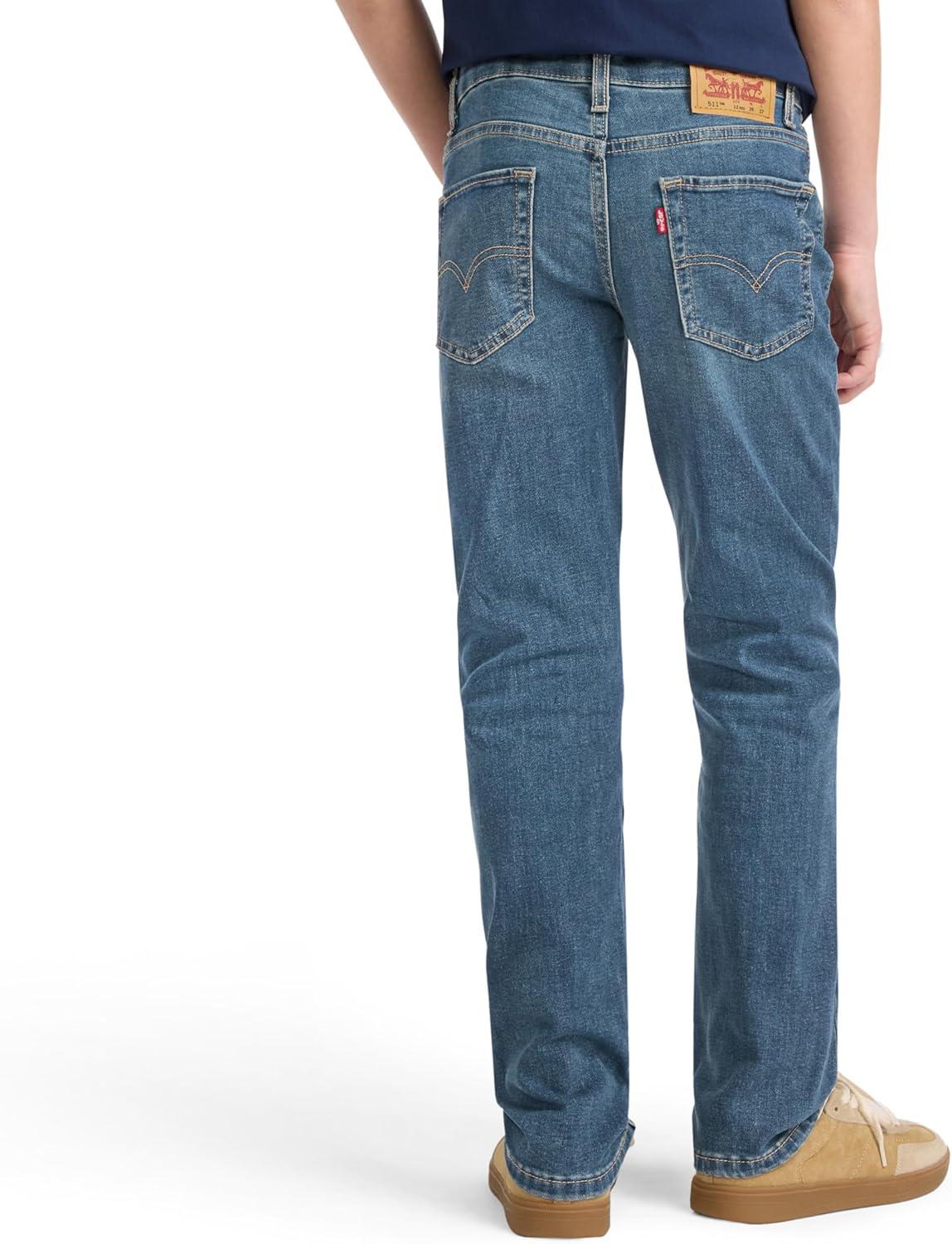 imageLevis Boys 511 Slim Fit Performance JeansWell Worn