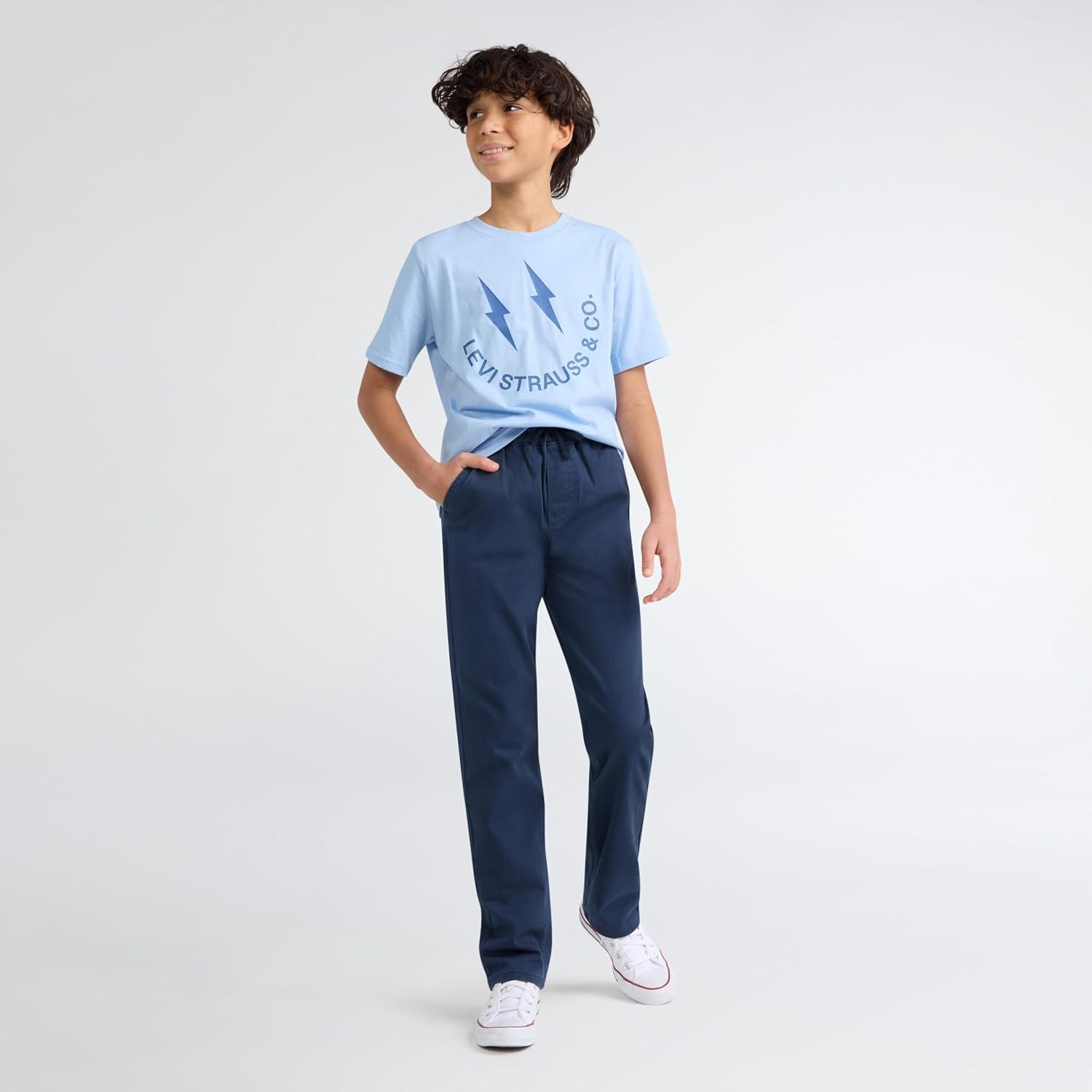 imageLevis Boys 511 Slim Fit Pull on Uniform PantsDress Blues