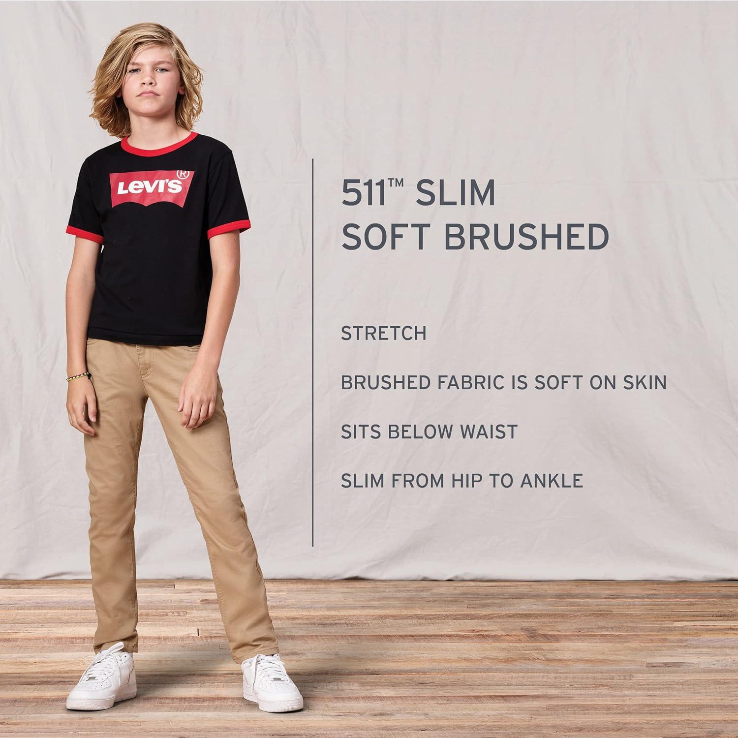 imageLevis Boys 511 Slim Fit Uniform PantsHarvest Gold