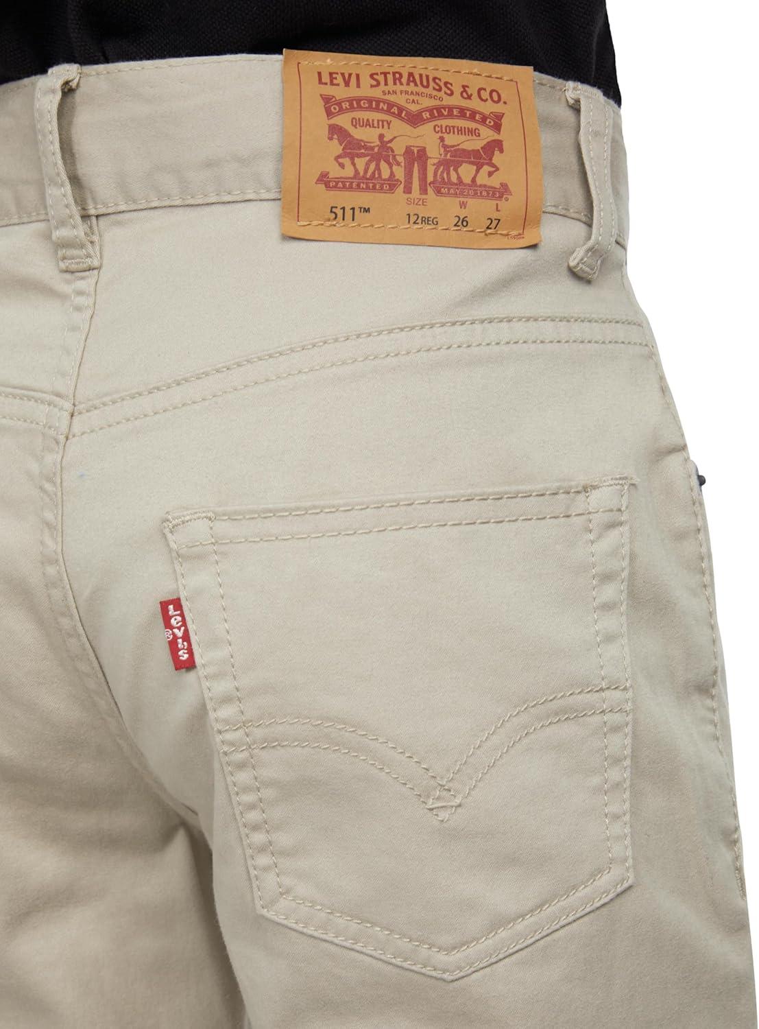 imageLevis Boys 511 Slim Fit Uniform PantsPlaza Taupe