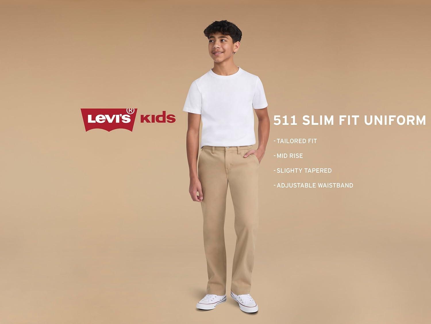 imageLevis Boys 511 Slim Fit Uniform PantsPlaza Taupe