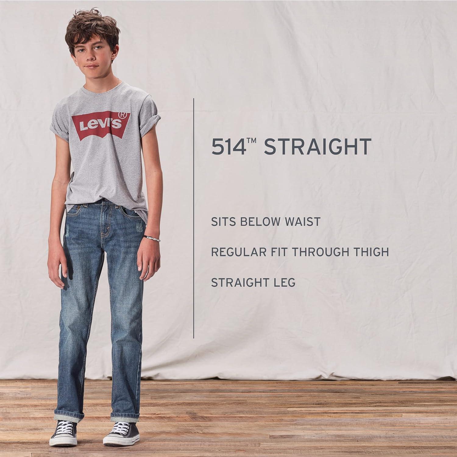 imageLevis Boys 514 Straight Fit JeansBlue Stone