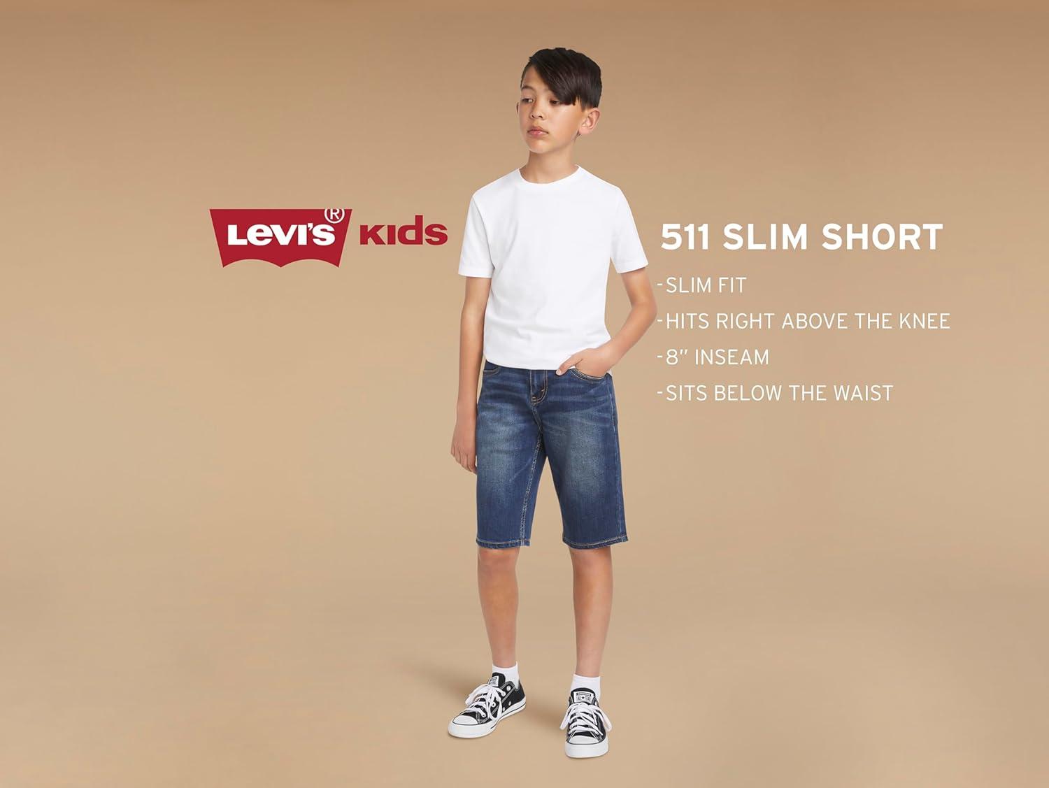 imageLevis Boys Boys Slim Fit Denim ShortsSpit Fire