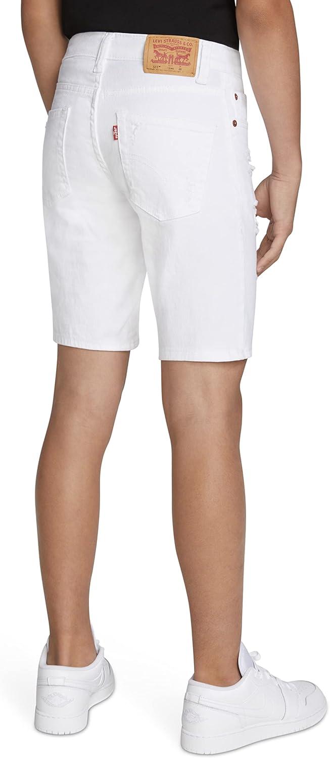 imageLevis Boys Boys Slim Fit Denim ShortsWhite