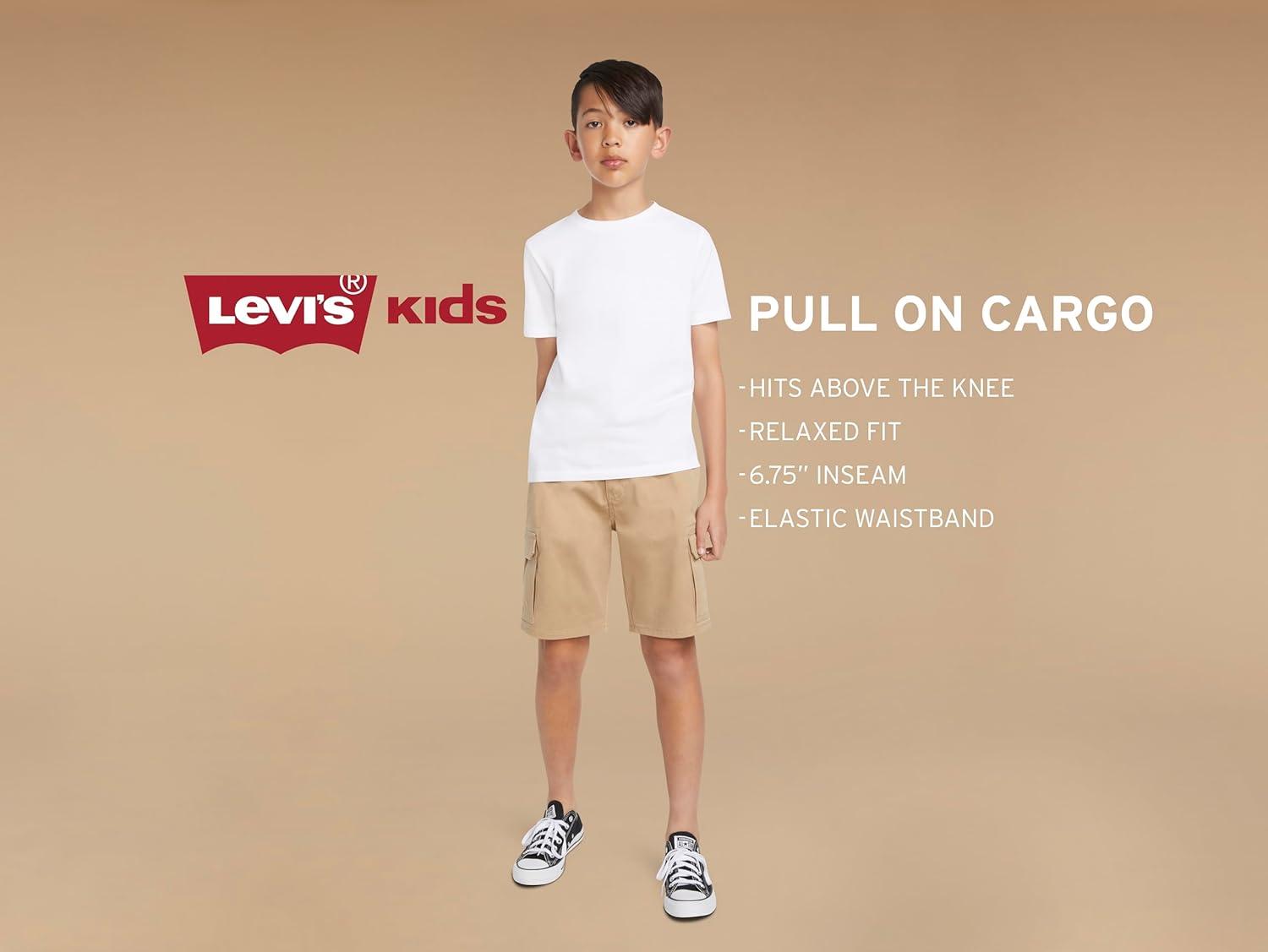imageLevis Boys Pull on Cargo ShortsMineral Red