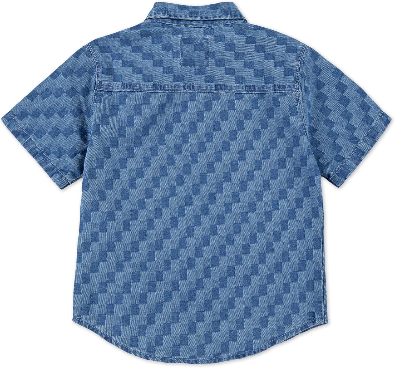 imageLevis Boys Short Sleeve Woven Button Up ShirtCheck Please
