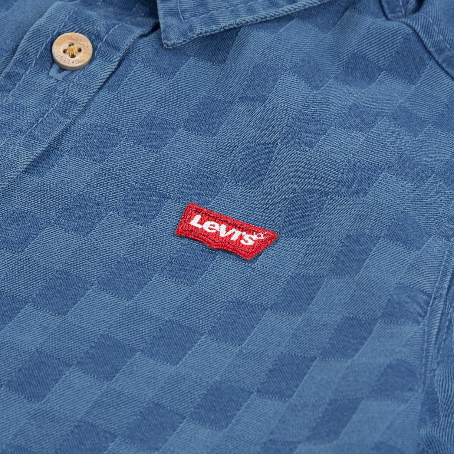 imageLevis Boys Short Sleeve Woven Button Up ShirtCheck Please