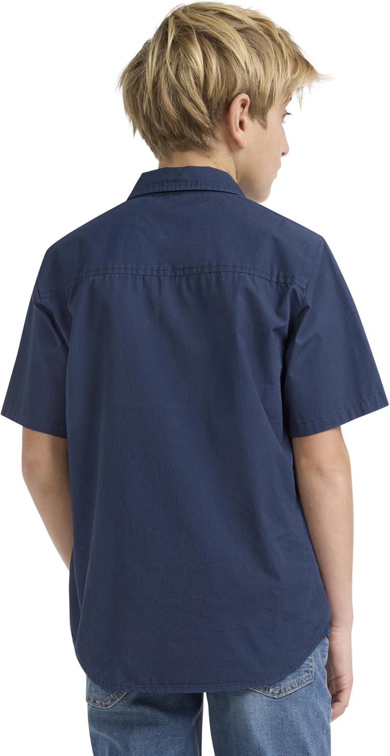 imageLevis Boys Short Sleeve Woven Button Up ShirtDress Blues