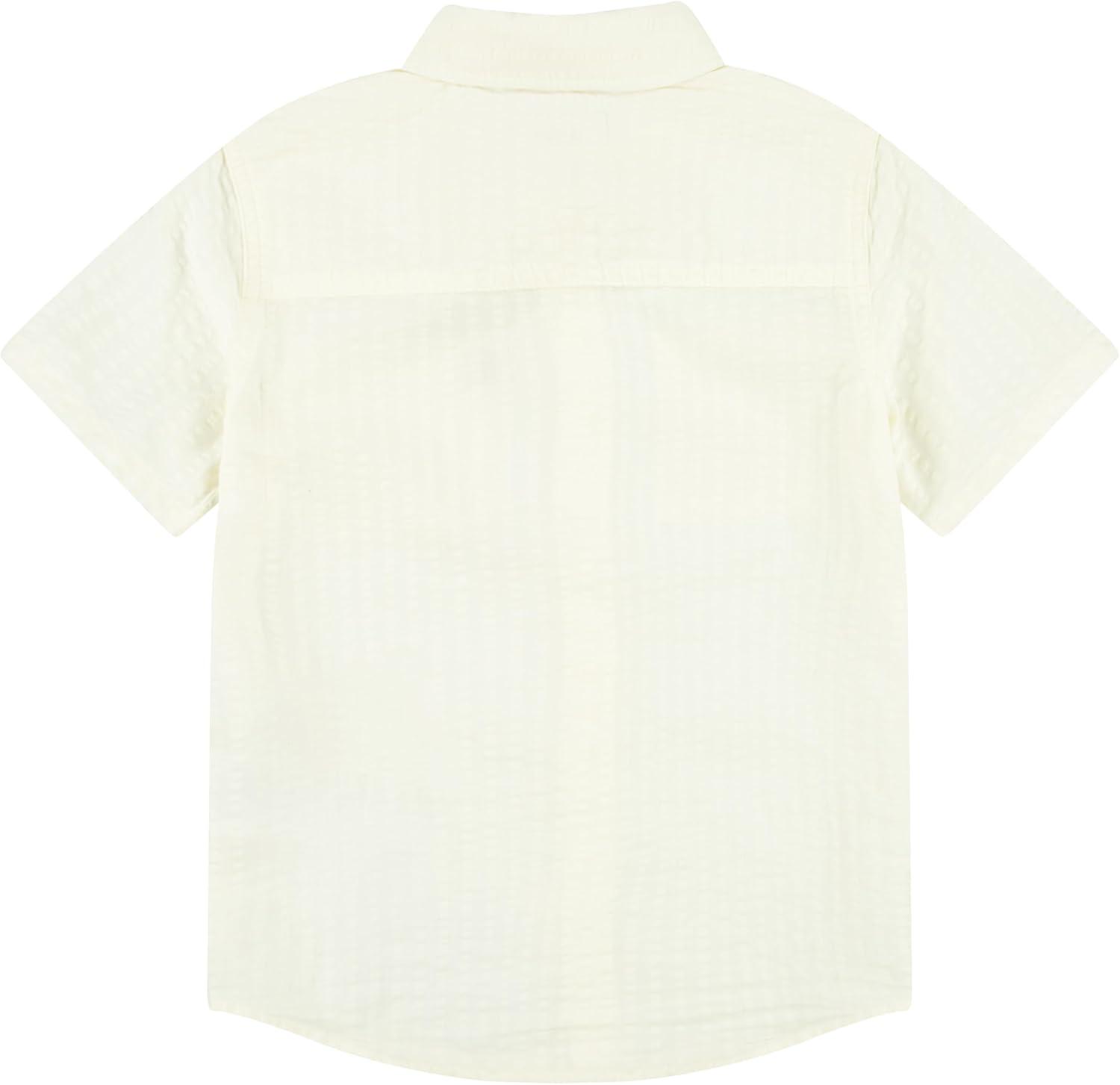 imageLevis Boys Short Sleeve Woven Button Up ShirtEgret