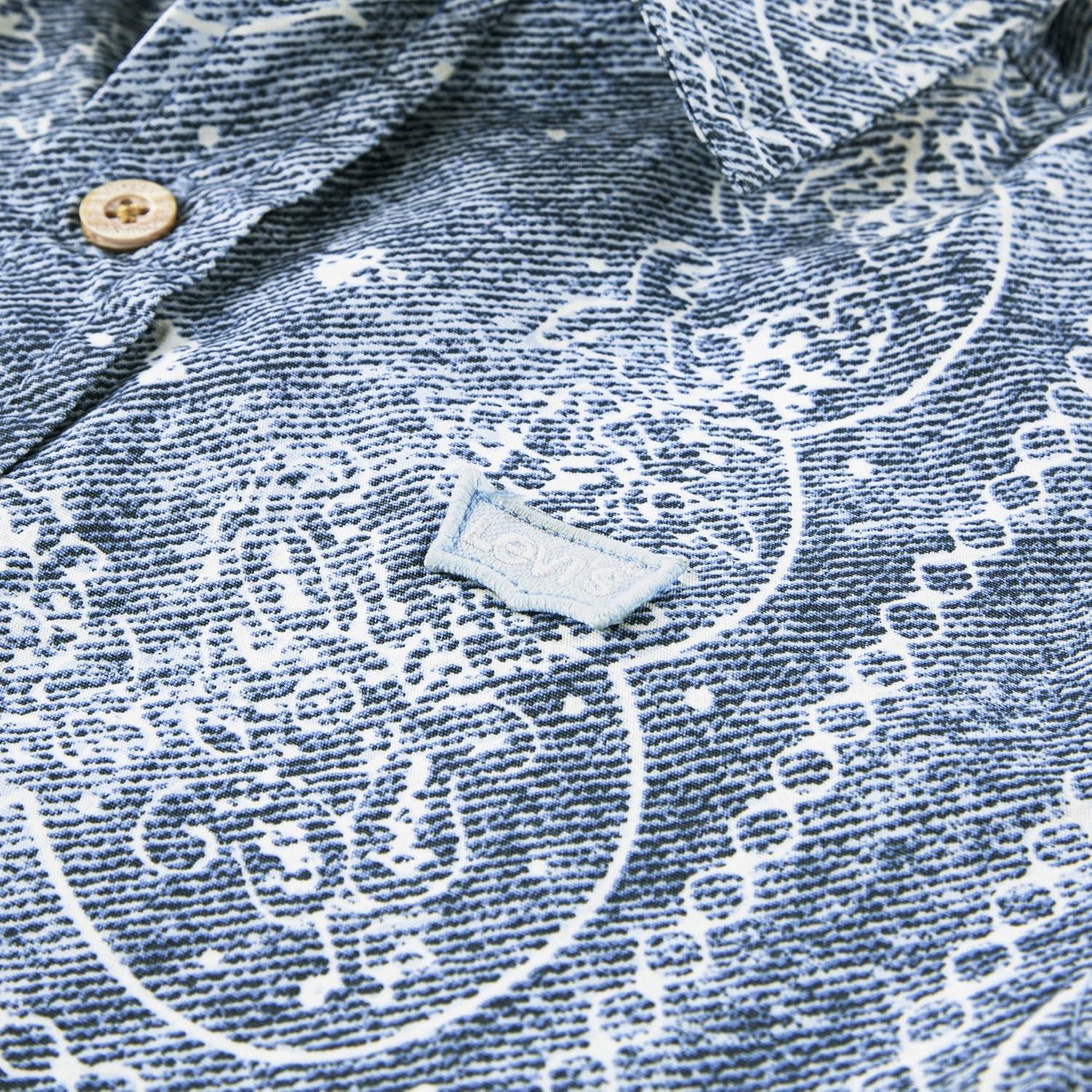imageLevis Boys Short Sleeve Woven Button Up ShirtVintage Indigo