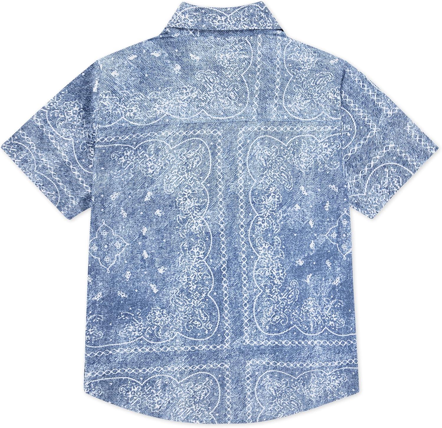 imageLevis Boys Short Sleeve Woven Button Up ShirtVintage Indigo
