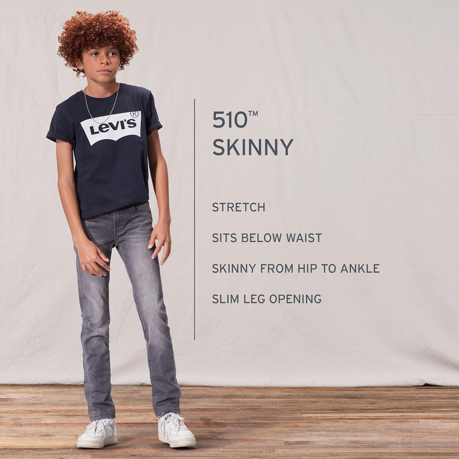 imageLevis Boys Skinny Fit JeansCloseoutFar Far Away