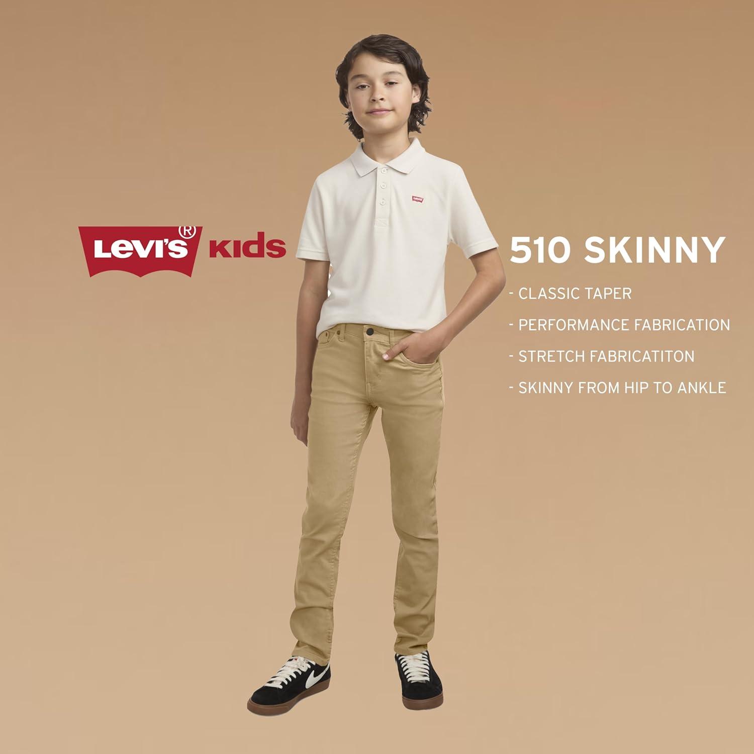 imageLevis Boys Skinny Fit JeansCloseoutSalt Lake