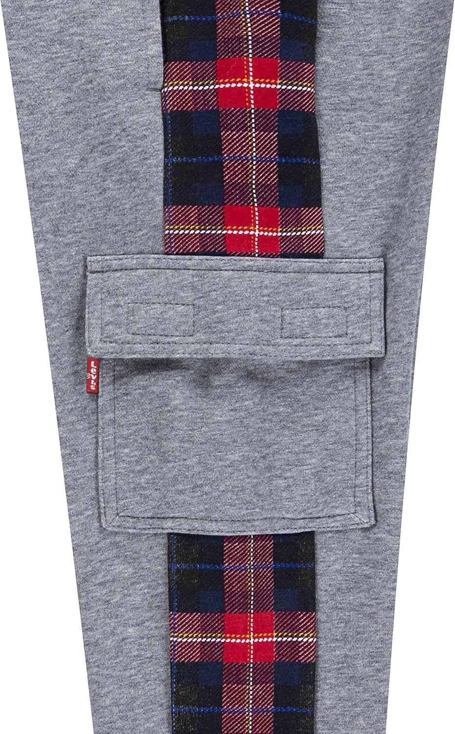imageLevis Boys Soft Knit Jogger PantsDark Grey Heather