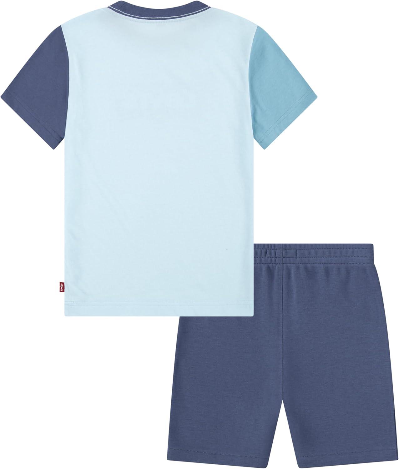imageLevis Boys and Baby Graphic TShirt and Shorts 2Piece Outfit SetClearwaterBatwing