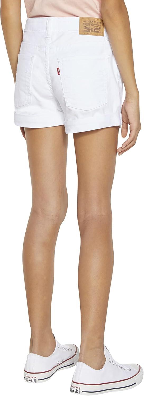 imageLevis Girls Girlfriend Fit Denim Shorty ShortsWhite