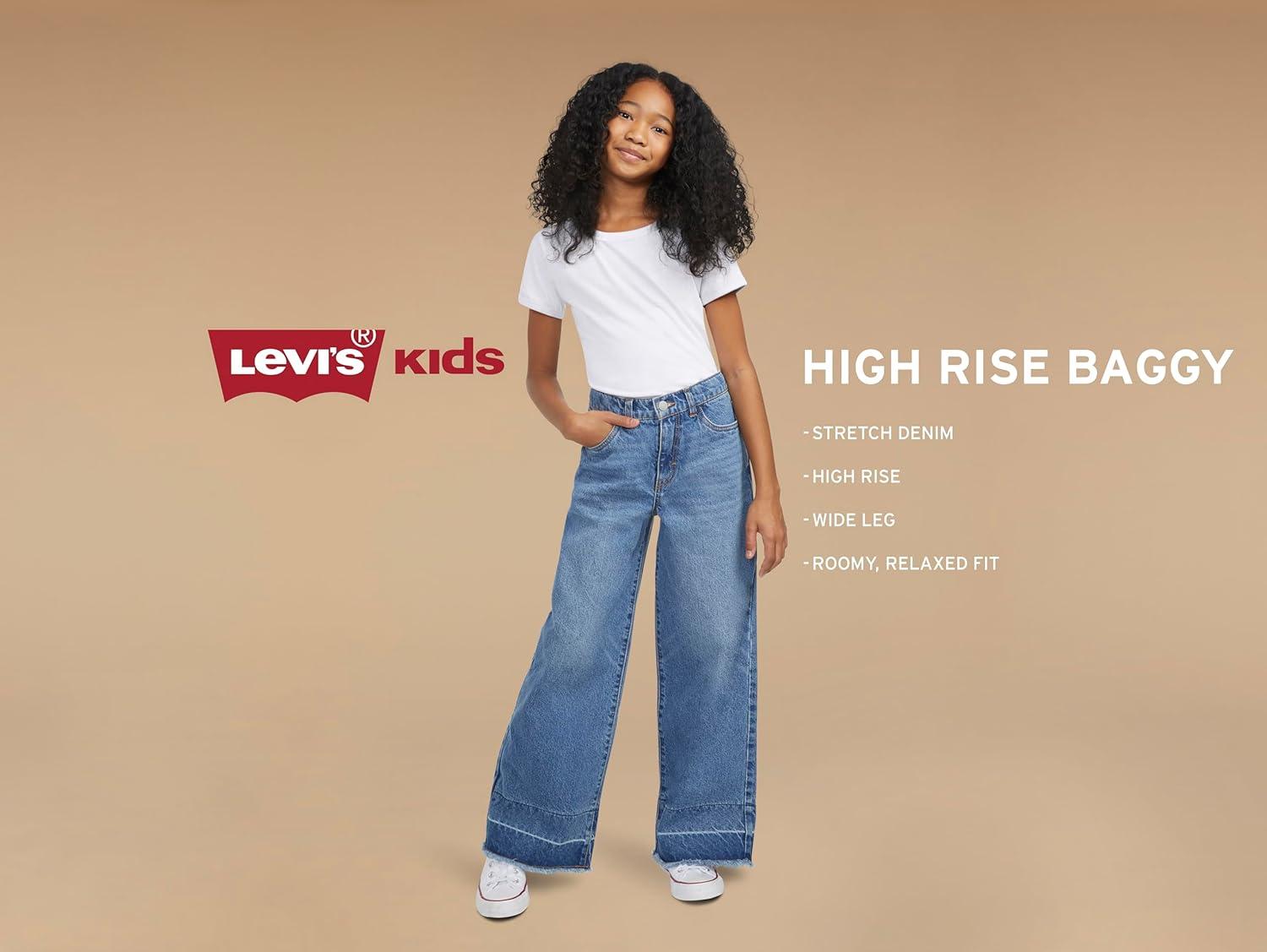 imageLevis Girls High Rise Baggy Fit JeansPacific Highway