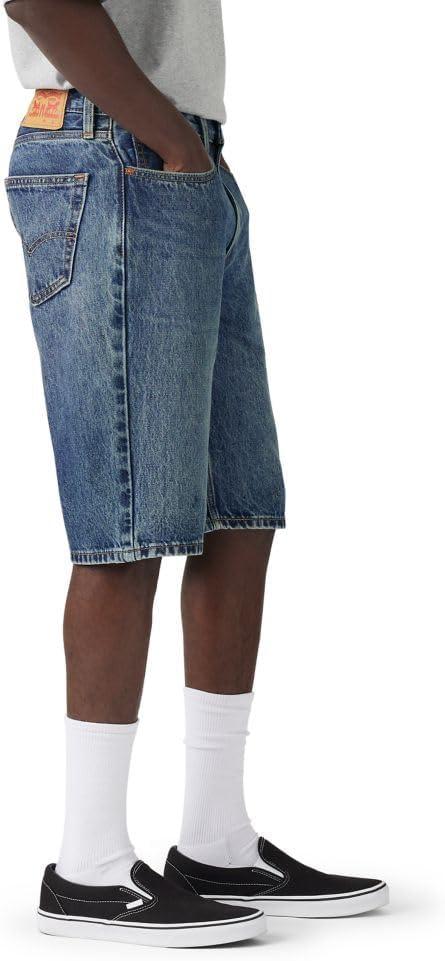 imageLevis Mens 469 Loose Straight Denim Shorts Also Available in Big amp TallIndigo Heartbreak Non Stretch