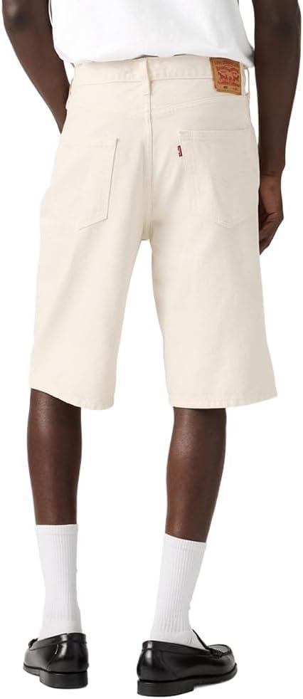 imageLevis Mens 469 Loose Straight Denim Shorts Also Available in Big amp TallNew Ecru Bone Nonstretch