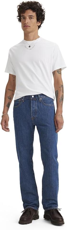 imageLevis Mens 501 Original Fit Jeans Also Available in Big amp TallDark Stonewash Non Stretch
