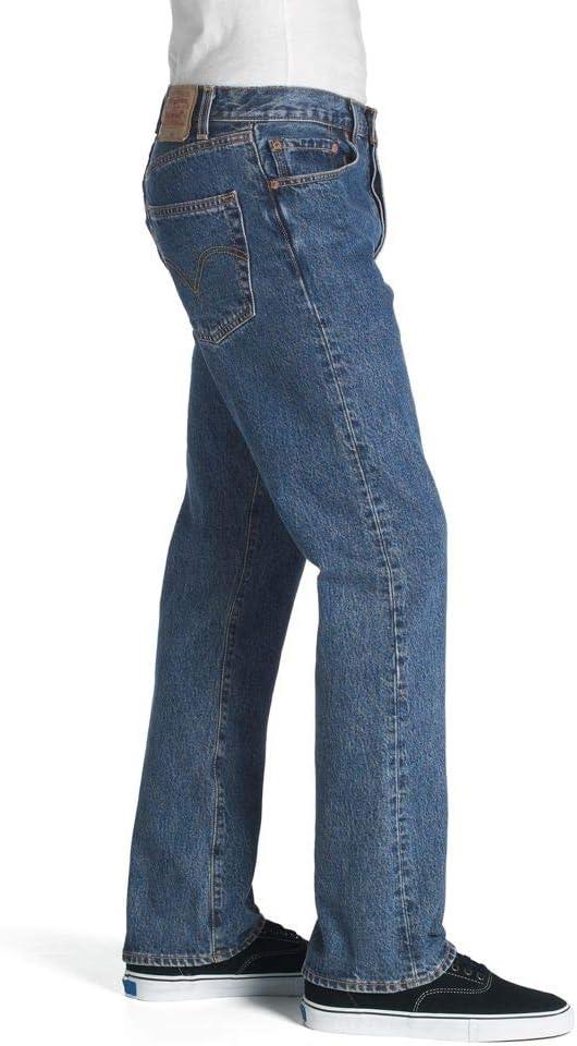 imageLevis Mens 501 Original Fit Jeans Also Available in Big amp TallDark Stonewash Non Stretch