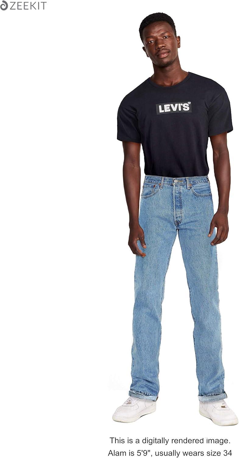 imageLevis Mens 501 Original Fit Jeans Also Available in Big amp TallLight Stonewash