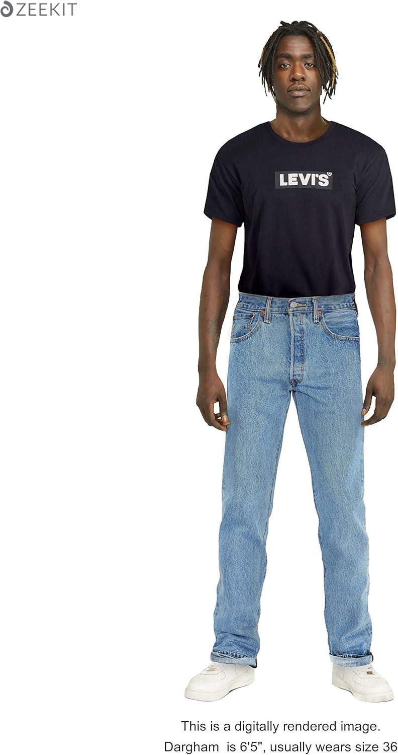 imageLevis Mens 501 Original Fit Jeans Also Available in Big amp TallLight Stonewash