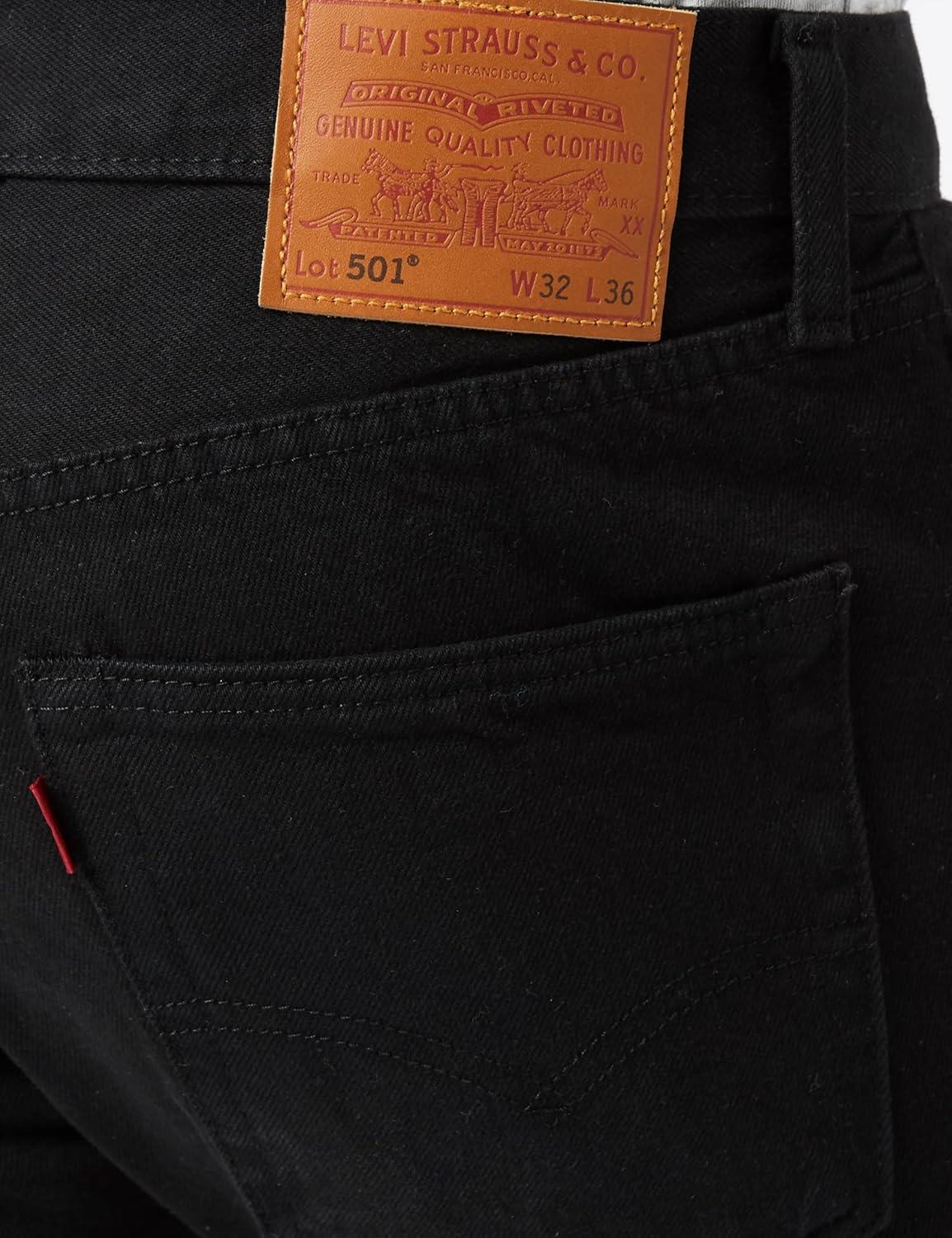 imageLevis Mens 501 Original Fit Jeans Also Available in Big amp TallModern Black With Black Fill