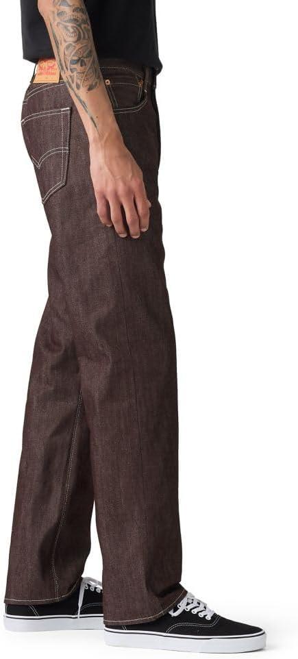 imageLevis Mens 501 Original Fit Jeans Also Available in Big amp TallNew Burgundy Rigid Shrink to Fit