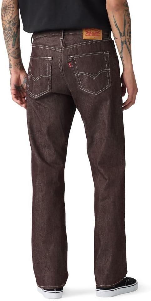 imageLevis Mens 501 Original Fit Jeans Also Available in Big amp TallNew Burgundy Rigid Shrink to Fit